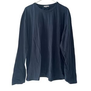 James Perse NWOT Men's Black Cotton Long Sleeves T-Shirt MLJ3515 Size 5 XXL